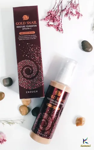 Enough Gold Snail Moisture Foundation SPF30 (Odmładzający podkład z mucyną ślimaka)