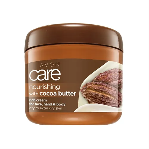 Avon Care, Cocoa Butter, Conditioning Moisturizer for Face, Hand & Body [Care, Nourishing with Cocoa Butter, Rich Cream for Face, Hand & Body] (Regenerująco - odżywczy krem do twarzy, rąk i ciała  z masłem kakaowym) - 3