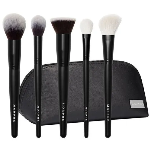 Morphe Brushes Face The Beat 5-Piece Brush (Zestaw 5 pędzli do twarzy + etui)