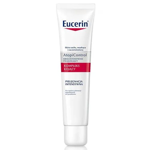 Eucerin AtopiControl, Krem intensywnie pielęgnujący do skóry suchej, swędzącej i zaczerwienionej `Kompleks Kojący`