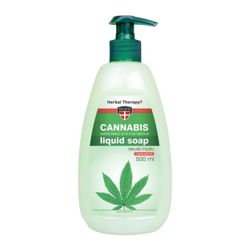 Palacio Herbal Therapy, Liquid Soap Cannabis Sativa Seed Oli & Rosmarinus (Konopne mydło w płynie `Olej konopny i rozmaryn`)