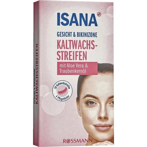 Isana Kaltwachsstreifen Gesicht & Bikinizone (Paski z woskiem do depilacji twarzy i okolic bikini) - 1
