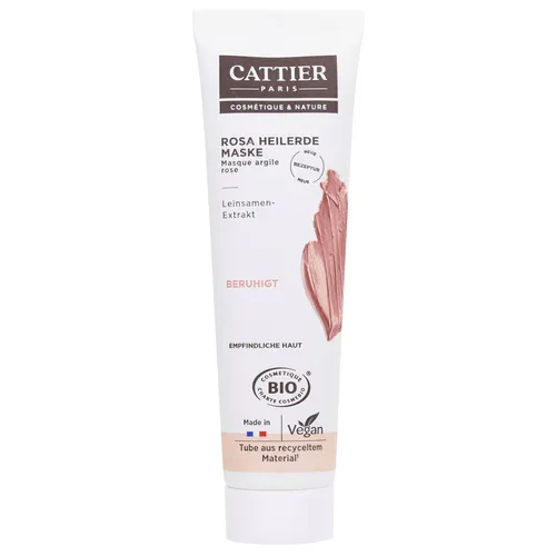 Cattier Masque a l`Argile Rose (Maseczka z glinki różowej z aloesem do cery wrażliwej) - 1
