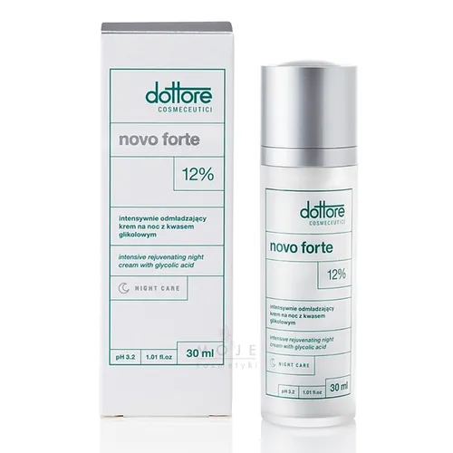 Dottore Cosmeceutici Novo Forte 12% (Intensywnie odmładzający krem na noc z 12% kwasem glikolowym)