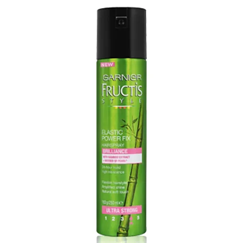 Garnier Fructis Style, Elastic Power Fix (Lakier do włosów bardzo mocny z ekstraktem z bambusa (różne rodzaje))