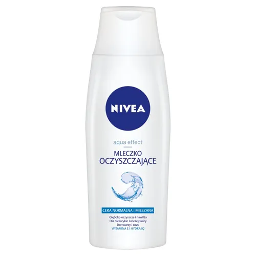 Nivea Aqua Effect, Mleczko oczyszczające do cery normalnej i mieszanej