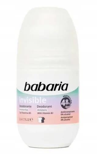 Babaria Natural Cosmetics Invisible Deodorant Roll-on (Antyperspirant  w kulce)