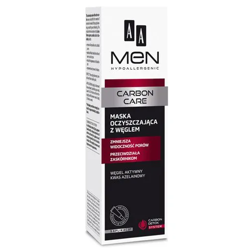 AA Men Carbon Care, Maseczka oczyszczająca z węglem