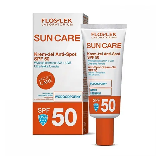Floslek Sun Care, Krem-żel anti spot SPF 50
