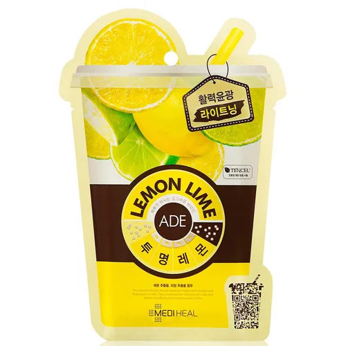 Mediheal Vita, Lemon Lime Mask (Rozświetlająco-energetyzująca maska z cytryną i limonką)