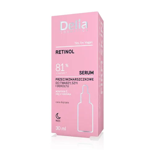 Delia Serum przeciwzmarszczkowe do twarzy szyi i dekoltu `Retinol`