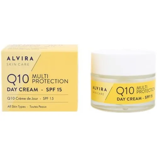 Alvira Skin Care, Q10 Multi Protection Day Cream SPF 15 (Przeciwzmarszczkowy krem na dzień)