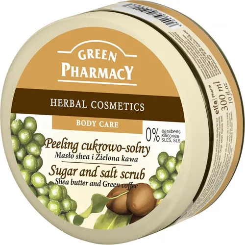 Green Pharmacy Peeling cukrowo - solny `Masło shea i zielona kawa` - 2
