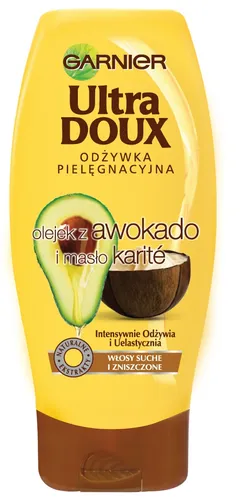 Garnier Ultra Doux, Apres-shampoing l'Huile d'Avocat et Beurre de Karite (Odżywka do włosów suchych i zniszczonych `Awokado i masło karité`)