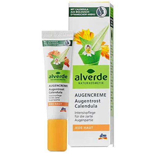 Alverde Augencreme Augentrost Calendula (Krem pod oczy z nagietkiem)