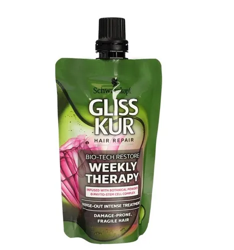 Schwarzkopf Gliss Bio-Tech Restore, Weekly Therapy (Intensywna odżywka do włosów delikatnych i podatnych na zniszczenia)