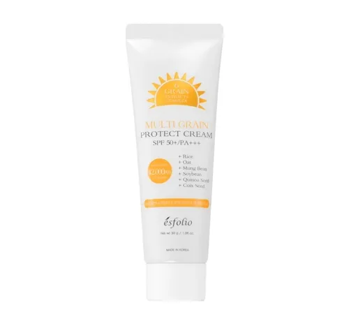 Esfolio Multi Grain, Protect Cream SPF50+ PA+++ (Kojący krem do twarzy z filtrem przeciwsłonecznym)