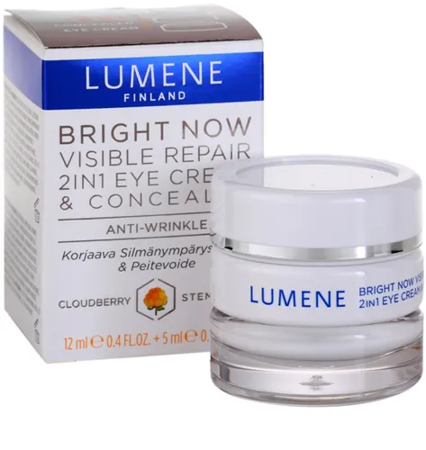 Lumene Bright Now, Visible Repair Eye Cream & Concealer (Odbudowujący krem i korektor pod oczy 2 w 1)