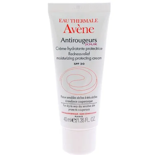 Eau Thermale Avène Antirougeurs Jour, Creme Hydratante Protectrice SPF 20 (Krem nawilżający na dzień do skóry naczynkowej do cery suchej i bardzo suchej)