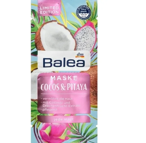 Balea Maske Cocos & Pitaya (Odżywcza maseczka do twarzy `Kokos I Pitaja`)