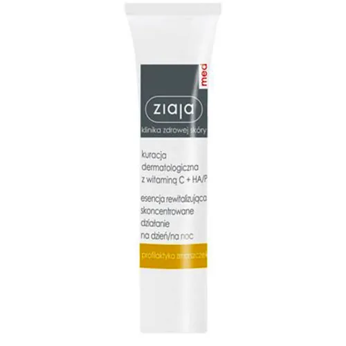 Ziaja Med, Kuracja dermatologiczna z witaminą C + HA/P, Rewitalizujący krem pod oczy i na powieki