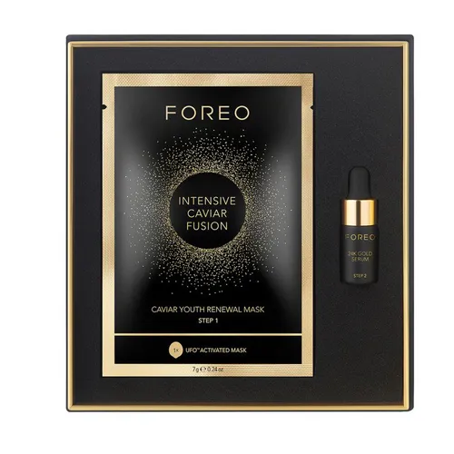 Foreo Ufo Intensive Caviar Fushion Caviar Youth REnewal Mask & 24K Gold Serum (Dwufazowa maseczka z kawiorem i złotem) - 1