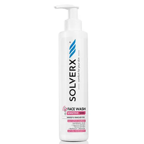 Solverx Sensitive skin, Żel do mycia i demakijażu twarzy i oczu (stara wersja) - 2