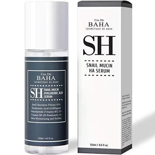 Cos De BAHA SH, Snail Mucin Hyaluronic Acid Serum (Przeciwstarzeniowe serum do twarzy)