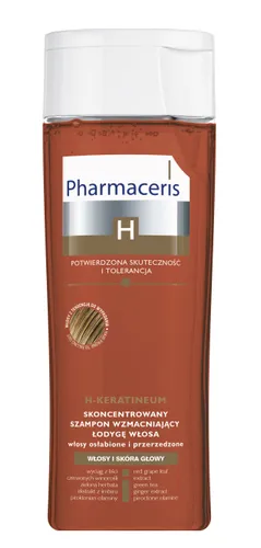 Pharmaceris H, Keratineum, Skoncentrowany szampon wzmacniający do włosów osłabionych - 1