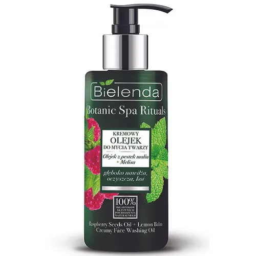 Bielenda Botanic Spa Rituals, Kremowy olejek do mycia twarzy `Olejek z pestek malin + melisa`