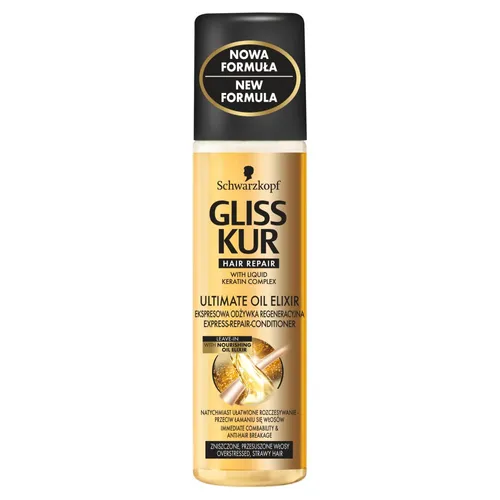 Schwarzkopf Gliss Ultimate Oil Elixir, Ekspresowa odżywka regeneracyjna