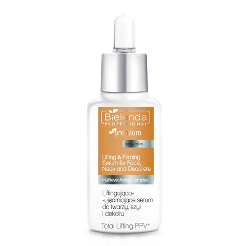 Bielenda Professional Total Lifting PPV+, Lifting & Firming Serum for Face, Neck and Decollete (Liftingująco-ujędrniające serum  do twarzy, szyi i dekoltu)