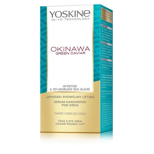 Yoskine Okinawa Green Caviar, Serum kawiorowe pod krem twarz i okolice oczu `Japoński podwójny lifting`