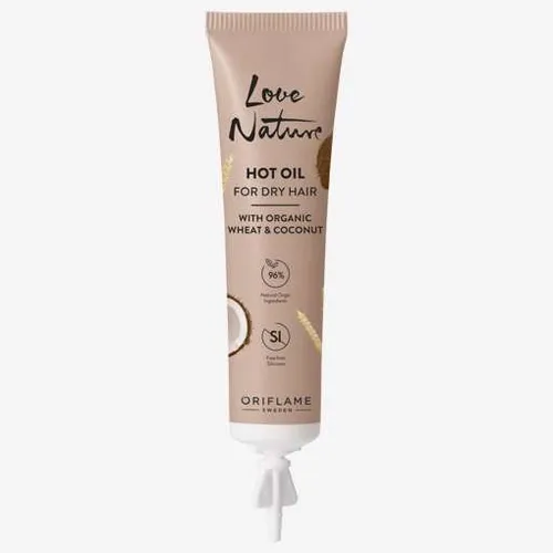 Oriflame Love Nature Hot Oil For Dry Hair with Organic Wheat & Coconut (Olejek na gorąco z organiczną pszenicą i kokosem do włosów suchych (nowa wersja))