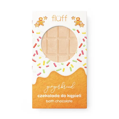 Fluff Superfood, Gingerbread Bath Chocolate (Czekolada do kąpieli `Piernik`)