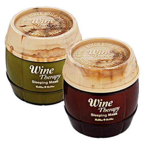 Holika Holika Wine Therapy, Sleeping Mask White Wine (Nocna maseczka z 10% ekstraktem z wina)