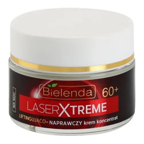 Bielenda Laser Xtreme, Liftingująco-naprawczy krem koncentrat - zaawansowany korektor zmarszczek 60+ na noc - 2
