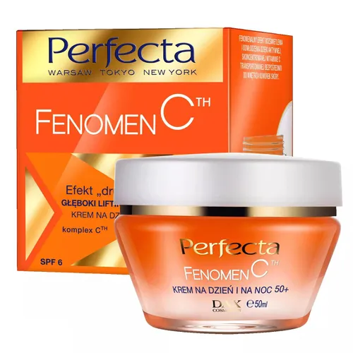 Perfecta Fenomen C,  Krem na dzień i na noc 50+ SPF 6 `Efekt „drugiej skóry”, głęboki lifting i nawilżenie` (krem na dzień i na noc)