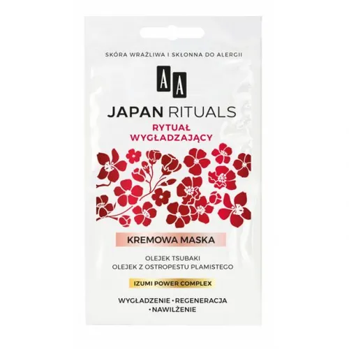 AA Japan Rituals, Kremowa maska wygładzająco-regenerująca `Rytuał wygładzający`