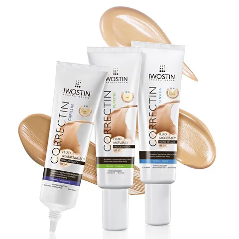 Iwostin Correctin Sensitia, Fluid łagodzący trwale kryjący dla skóry wrażliwej SPF 30 - 2