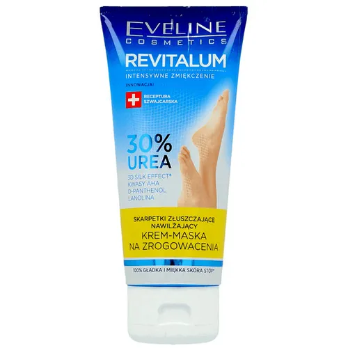 Eveline Cosmetics Revitalum,  Nawilżający krem-maska na zrogowacenia `Skarpetki złuszczające 30% Urea`