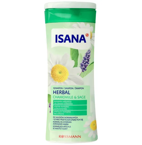 Isana Kräuter Kamille & Salbei Shampoo [Herbal Chamomile & Sage] (Szampon do włosów normalnych i szybko przetłuszczajacych się) - 2