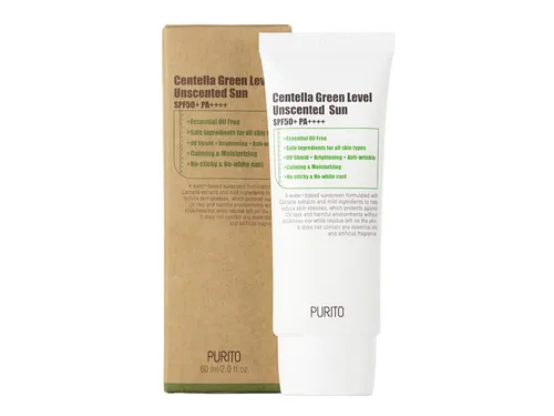 Purito Seoul Centella Green Level Unscented Sun SPF50+/PA++++ (Bezzapachowy krem z filtrem) - 2