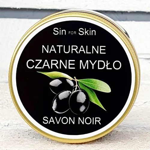 Sin For Skin Czarne mydło oliwkowe Savon Noir