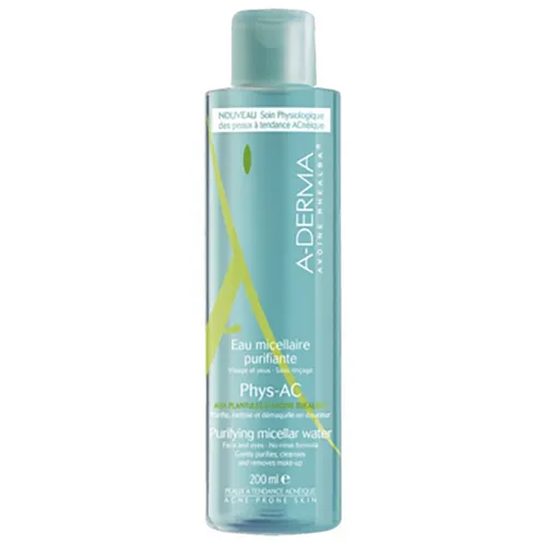 A-Derma Phys-AC, Eau Micellaire Purifiante (Oczyszczająca woda micelarna do skóry trądzikowej)