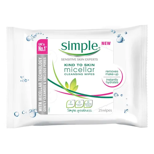 Simple Kind to Skin, Micellar Cleansing Wipes (Chusteczki do demakijażu) - 2