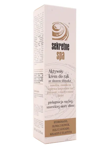 Sekretne Spa Aktywny krem do rąk ze śluzem slimaka