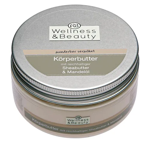 Wellness & Beauty Körperbutter Sheabutter & Mandelöl (Masło do ciała 'Masło shea i olej migdałowy')