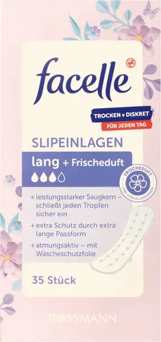 Facelle Slipeinlagen Lang mit Fricheduft (Wkładki higieniczne długie o świeżym zapachu) - 1
