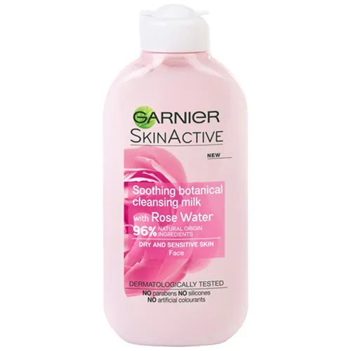 Garnier Botanical Cleanser, Soothing Milk (Mleczko do demakijażu z wodą różaną do skóry suchej i wrażliwej)